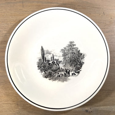 Essteller / Speiseteller - Boch - LANDSCAPE Dekor in schwarz