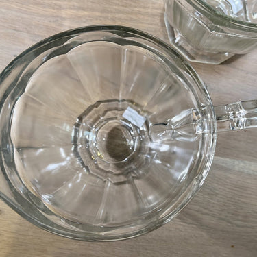 Wasserkrug / Gießkanne - Val Saint Lambert - Pressglas - Modell MOULURE ASIE