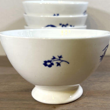 Kom / Vingerkom - ongemerkt - décor met blauwe bloemetjes