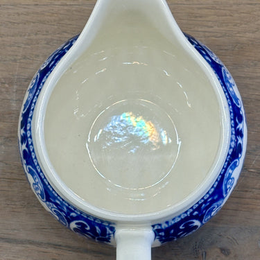 Milk jug - round model - Petrus Regout - CASTILLO decor in blue