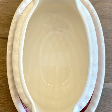 Gravy boat / Sauce boat - Villeroy &amp; Boch - decor RUSTICANA red