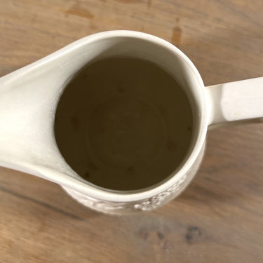 Jug / Wine Jug - Made in England - cream coloured earthenware