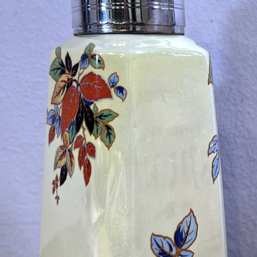 Sugar Shaker - English Make - FLOSMARON - AVON shape - made in yellow background