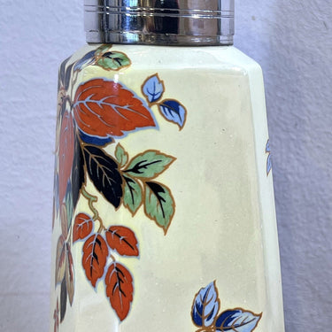 Sugar Shaker - English Make - FLOSMARON - AVON shape - made in yellow background