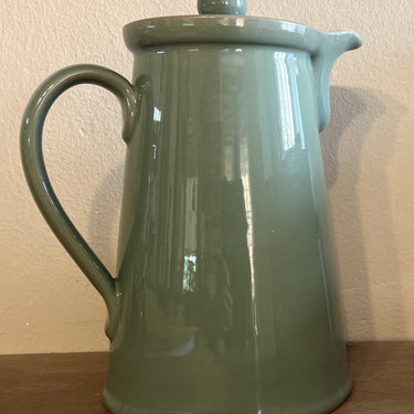 Coffee pot - sturdy large model - Denby Stoneware - in the color Manor Green