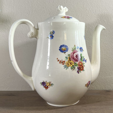 Coffee pot / Teapot - Petrus Regout - model BOUDEWIJN - decor PEONY