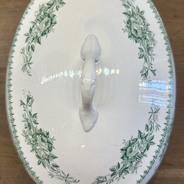 Suppenterrine / Terrine - Boch - MINERVA Dekor in grün