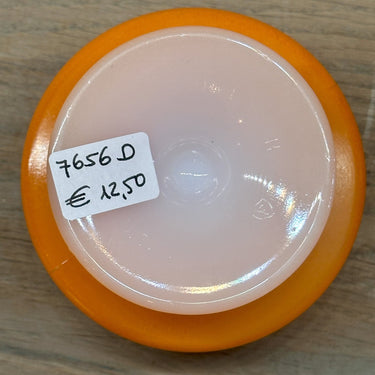 Dessertschale / Sorbetschale - auf Fuß - Federal Glass - Heat Proof USA - in der Farbe Orange