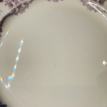 Breakfast plate Furnivals England - decor purple / purple garland - series REGAL