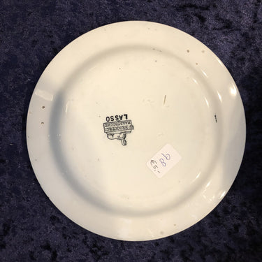 Breakfast plate – Petrus Regout – Lasso decor black