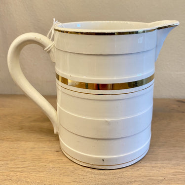 Reifenkrug - Nimy - goldfarbenes Streifendekor