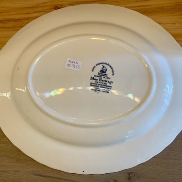 Large oval bowl - Wedgwood Blue Heritage 30-5