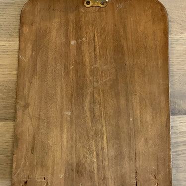 Briefhalter - Hängemodell - Holz mit Dinanterie (ziselierte Kupferplatten)