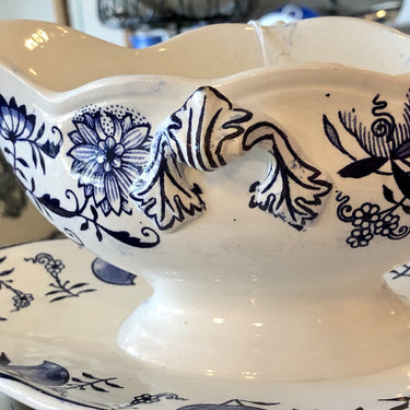Juskom / Saucière - Société Céramique Maestricht - décor DRESDE blauw