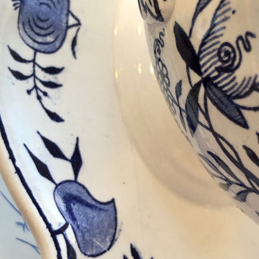Juskom / Saucière - Société Céramique Maestricht - décor DRESDE blauw