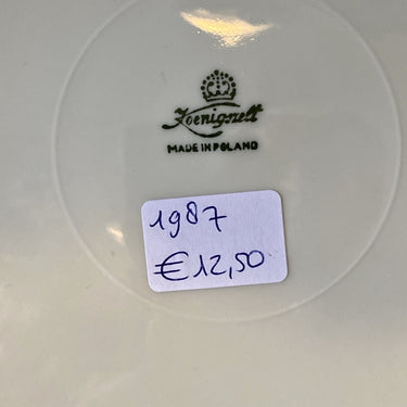 Bowl - large, round - porcelain - Koenigszelt (Made in Poland, 1945 - 1957)