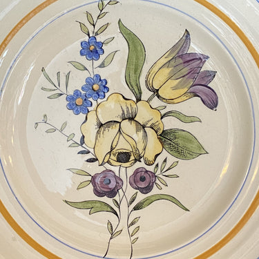 Schale auf niedrigem Fuß – Boch – Dekor D.1687 / D1687 – Form GAND – Entwurf Charles Catteau?