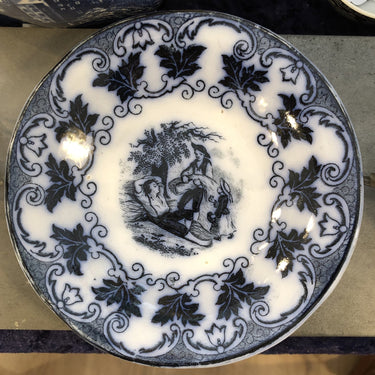 Kop en schotel – Ancienne Manufacture Imperiale & Royale Mouzin Lecat & Co – decor Moisonneur