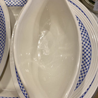 Sauciere / Untertasse - Boch - Modell MALINES - Dekor MONIQUE blau