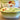 Soap dish - Societe Ceramique Maestricht - Art Nouveau (template) decor of yellow/red tulips on green/cream background