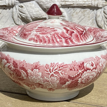 Sugar bowl - Woods Ware - Wood &amp; Sons - Enoch Woods - decor ENGLISH SCENERY red