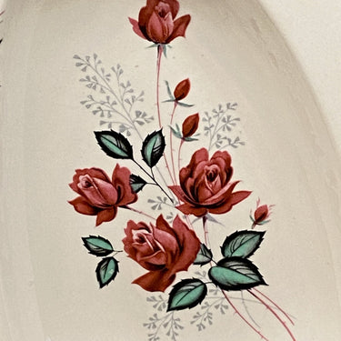 Aschenbecher / Cendrier - Keralux Boch Frères - Rosendekor - Vintageform