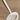 Soup spoon / spoon - white earthenware - Societe Ceramique Maestricht - end of handle with relief