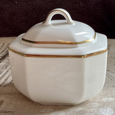 Sugar bowl Villeroy &amp; Boch - black/white decor BLACK PEARL by Heinrich