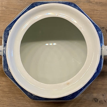 Zuckerdose - Mosa / Louis Regout - Transferdekor LONG LIST / Dekor 726 (Nanking) - eckiges / quadratisches Modell