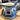 Milk jug (lid missing) - Mosa / Louis Regout - transfer decor LONG LIST / decor 726 (Nanking) - angular / square model
