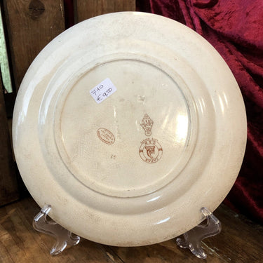 Dinner plate - G &amp; W Late Mayers (Gildea &amp; Walker) - decor JAPAN brown