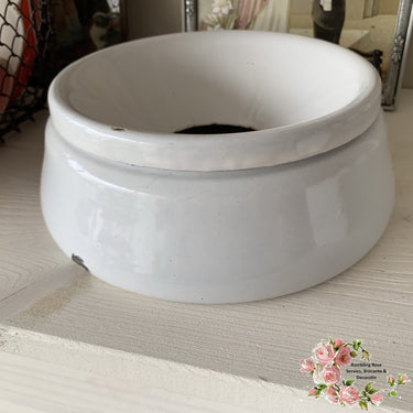 Large spittoon - sputum container - 2-piece - Gebrüder Bing Nürnberg (marked with GBN) - enamel