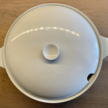 Soup tureen - Petrus Regout grey/blue