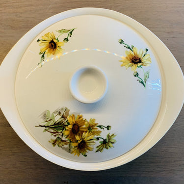 Ovenschaal groter model - Boch (maar niet gemerkt) - décor MARGUERITES / MARGRIETEN