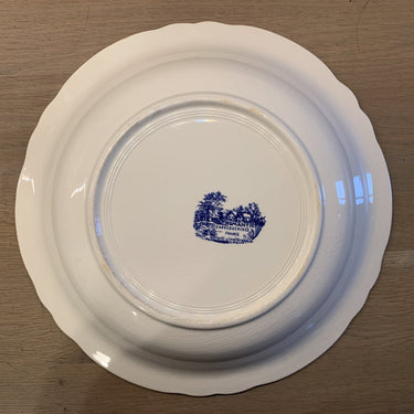 Skala höher rund - Sarreguemines - Dekor ROMANTIC blau