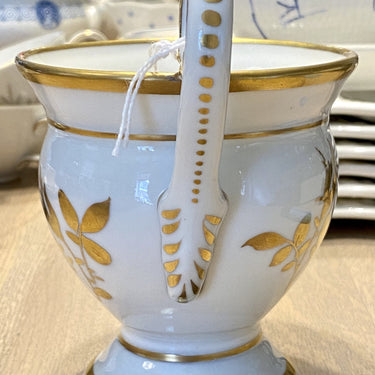 Mok / beker met hoog oor - Porcelaine de Paris - Décor Main - ROOS / ROSE