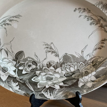 Bowl / base - oval - George Jones &amp; Sons (Stoke-on-Trent) - decor LILY