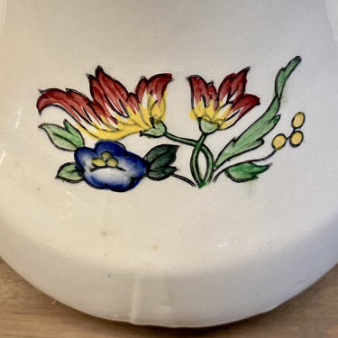 Coffee pot / cafetière - Longwy - decor MARSEILLE - décoré a la main