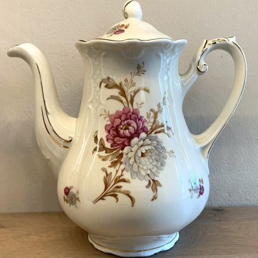 Kaffeekanne / Kaffeepott - Mosa 1930er-1940er Jahre - Dahlien-Dekor