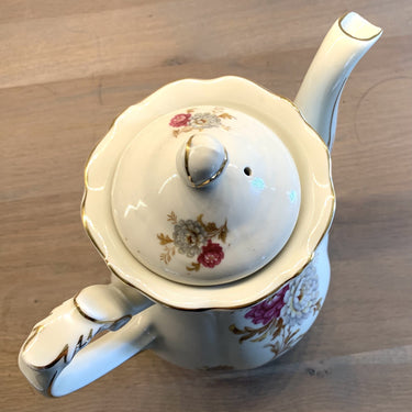 Kaffeekanne / Kaffeepott - Mosa 1930er-1940er Jahre - Dahlien-Dekor