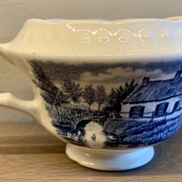 Melkkannetje - Société Céramique Maestricht - décor BOERENHOEVE blauw