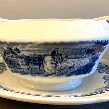 Juskom / Sauskom - Société Céramique Maestricht - décor BOERENHOEVE blauw