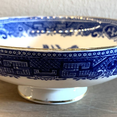 Soup bowl with 2 handles - Fenton Victoria Porcelain - decor WILLOW