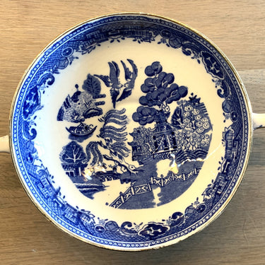 Soup bowl with 2 handles - Fenton Victoria Porcelain - decor WILLOW