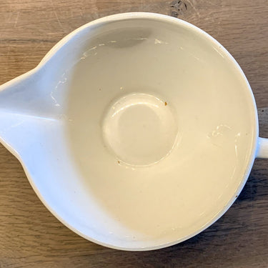 Juskom / sauskom / saucière - ongemerkt (ws. Frankrijk) - spuitdecor van een diepblauwe roos