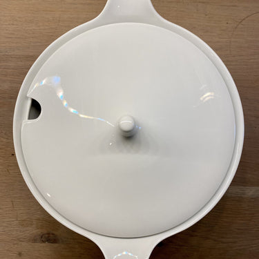 Deckelschale - Mosa - Marke mit 3 Bögen und 2111J - Form GRACIA - Dekor PERISTO aus grauen stilisierten Tulpen