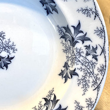 Deep plate / soup plate - Villeroy &amp; Boch - decor ELBE liquid blue