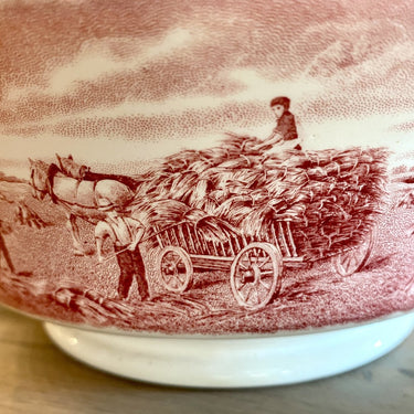 Terrine - Société Céramique Maestricht - décor BOERENHOEVE ROOD