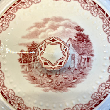 Terrine - Société Céramique Maestricht - décor BOERENHOEVE ROOD