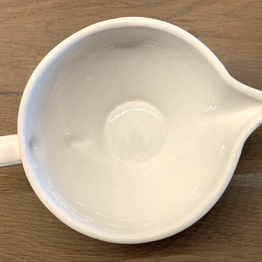 Juskom / Sauciére - ongemerkt (waarschijnlijk Frans) - azuurblauw met een soort bijenkorfreliëf